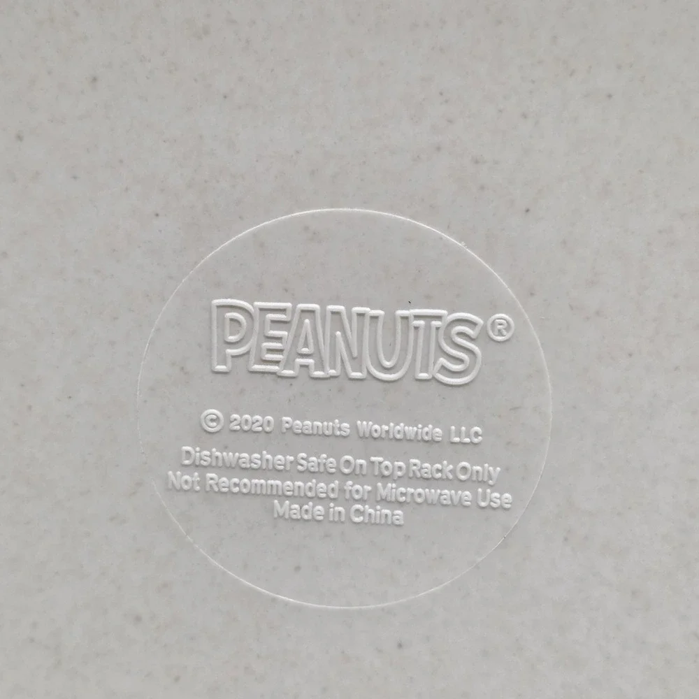 2020 Peanuts Worldwide LLC Set Of 2 Melamine Divided Plates Pizza Fries Cake
